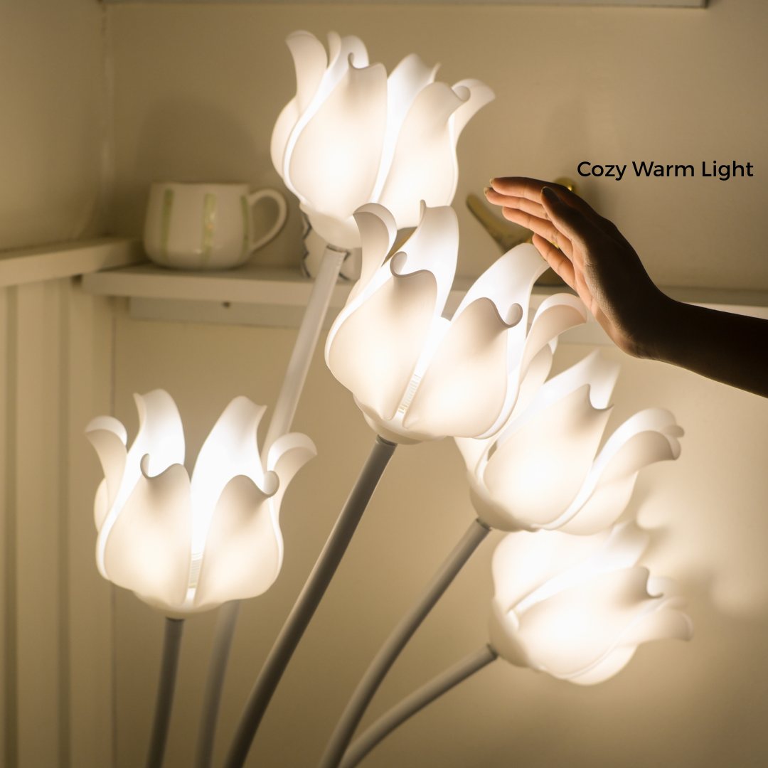 Floor lamp with warm and soft light