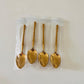 Gold Luxury Coffee Spoons - Set of 4 or 6 - Only small size