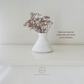 Elegant minimalist white vase set with reed sticks India
