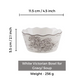Victorian White Ceramic Pasta and Soup Bowl