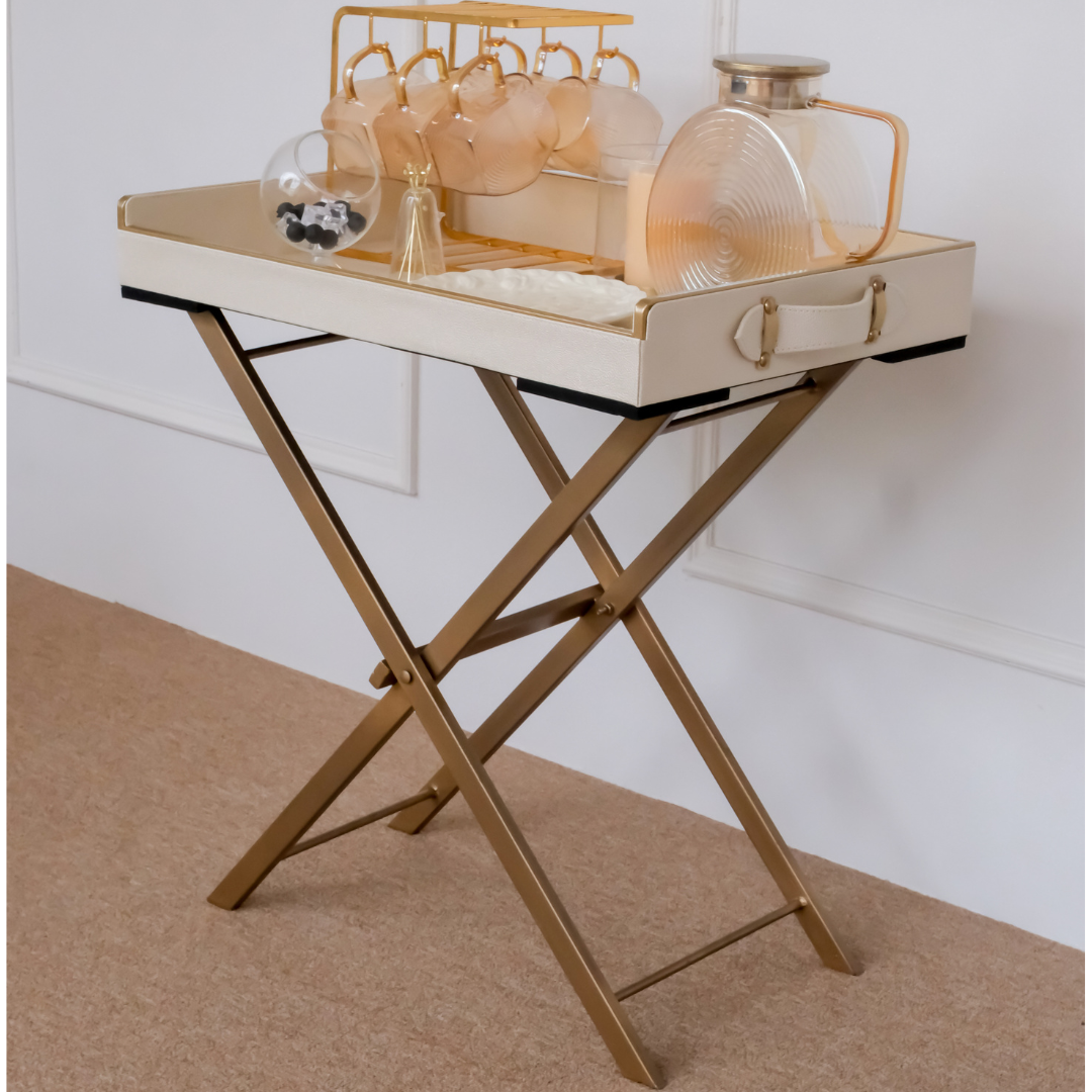 Large Serving Tray with Stand
