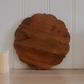 Round wooden kitchen chopping board with a spacious 13-inch surface.