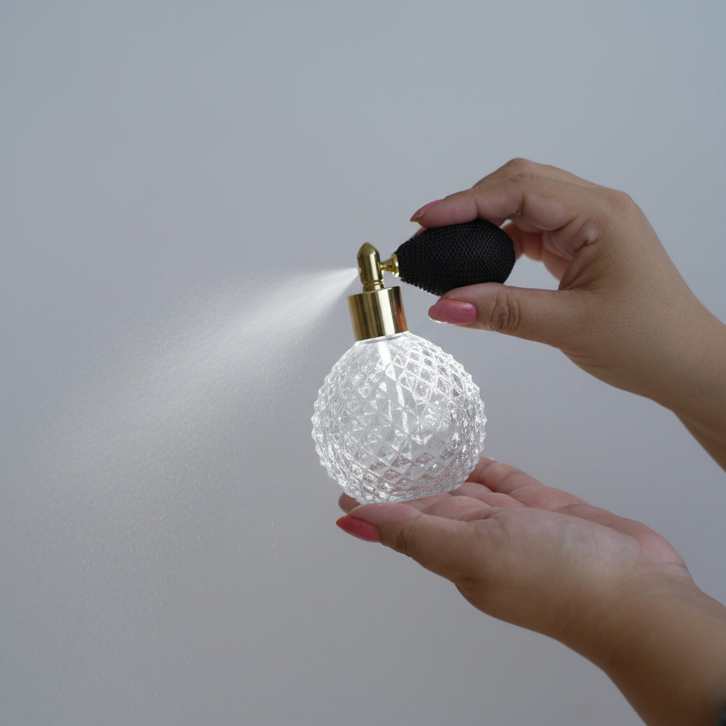 Glass Bitter Spray Bottle with Air Pump – Cocktail & Food Aroma Atomizer (100 ml)