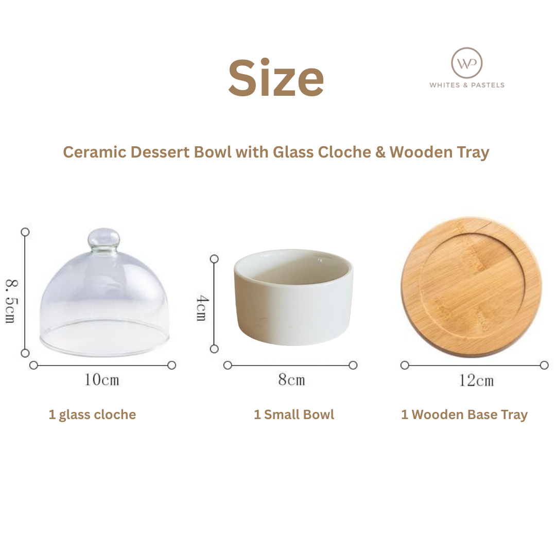 Festive dessert bowl with glass cover – perfect Diwali gift set