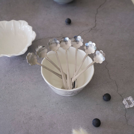 silver dessert spoons