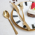 Gold Textured Cutlery Set | Luxury Stainless Steel Flatware
