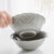 Ceramic Serving Bowl | 6.5 inch | 550 ml | European Embossed Grey Pasta