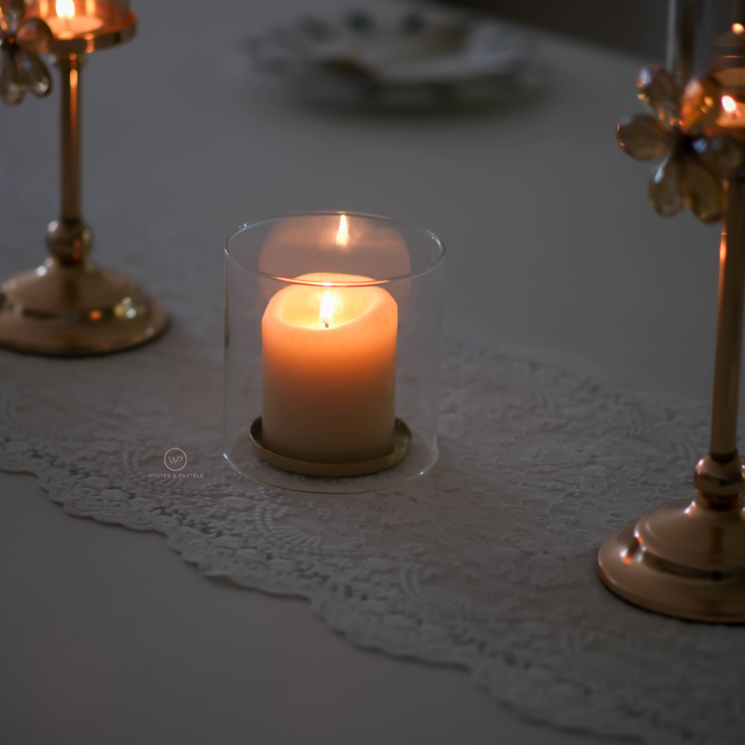 Premium home décor candle by Whites & Pastels
