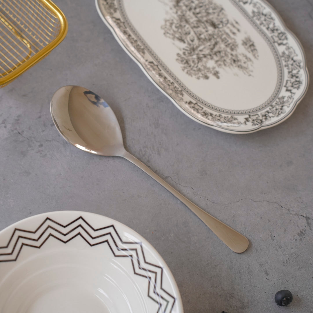 Modern tableware serving spoon by Whites & Pastels