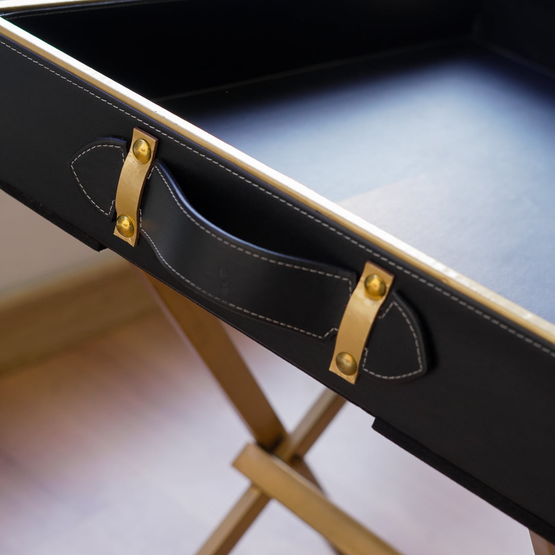 Portable butler tray table for parties and home decor