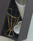 Heart Snack Cone with Gold Stand & Dip Bowl | Luxury Porcelain Serveware