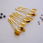 Dinner Spoons  – Set of 6 / 12 | Silver & Gold | 304 Stainless Steel