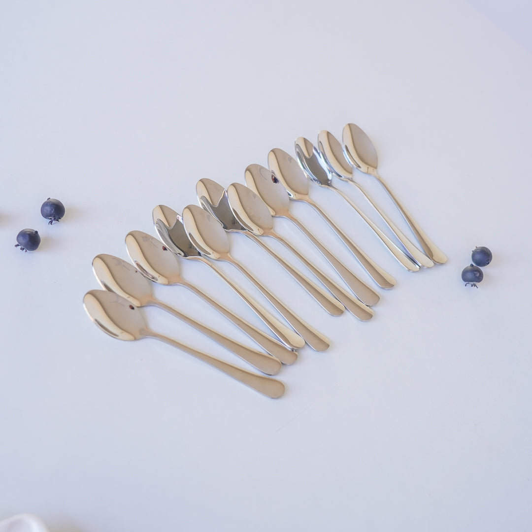 Set of 6 Stainless Steel Spoons – Luxury Finish Serveware