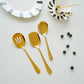 Luxury Gold Stainless Steel Serving Spoons Set of 3 – Whites & Pastels