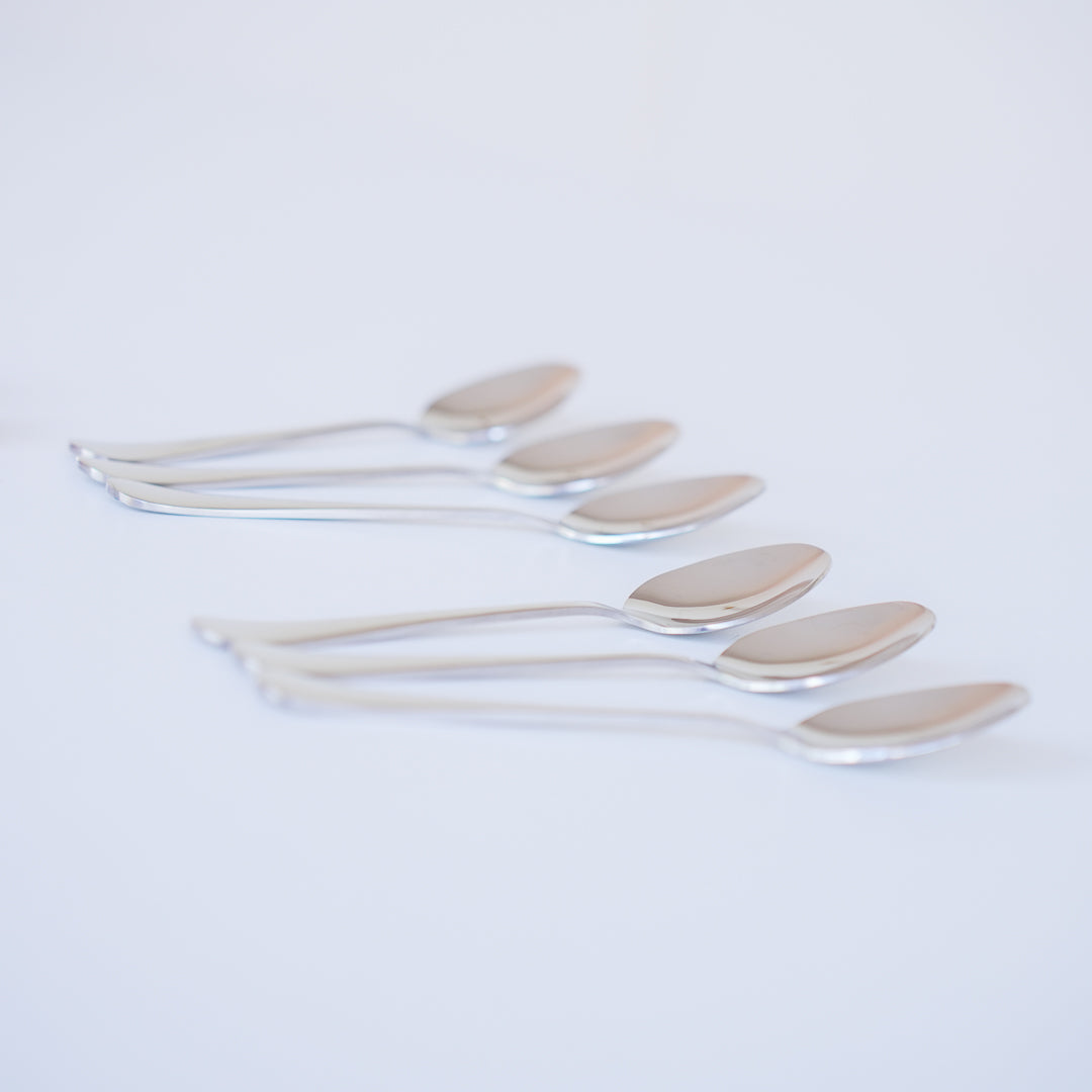 Dinner Spoons  – Set of 6 / 12 | Silver & Gold | 304 Stainless Steel