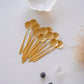 sunflower gold dessert spoons set