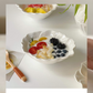 French Embossed Dessert Bowl - Cherry Blossom Flower - Porcelain - Bowls (Photo 2)