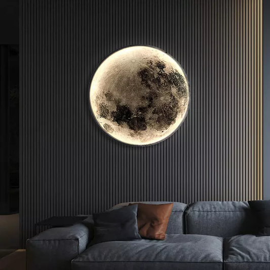 Modern LED Moon Wall Light Decor