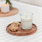 Wooden Tray for Serving - Lotus shape