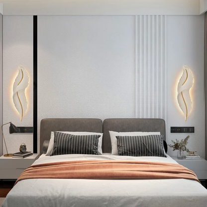 Feather Wall Light for Wall decoration