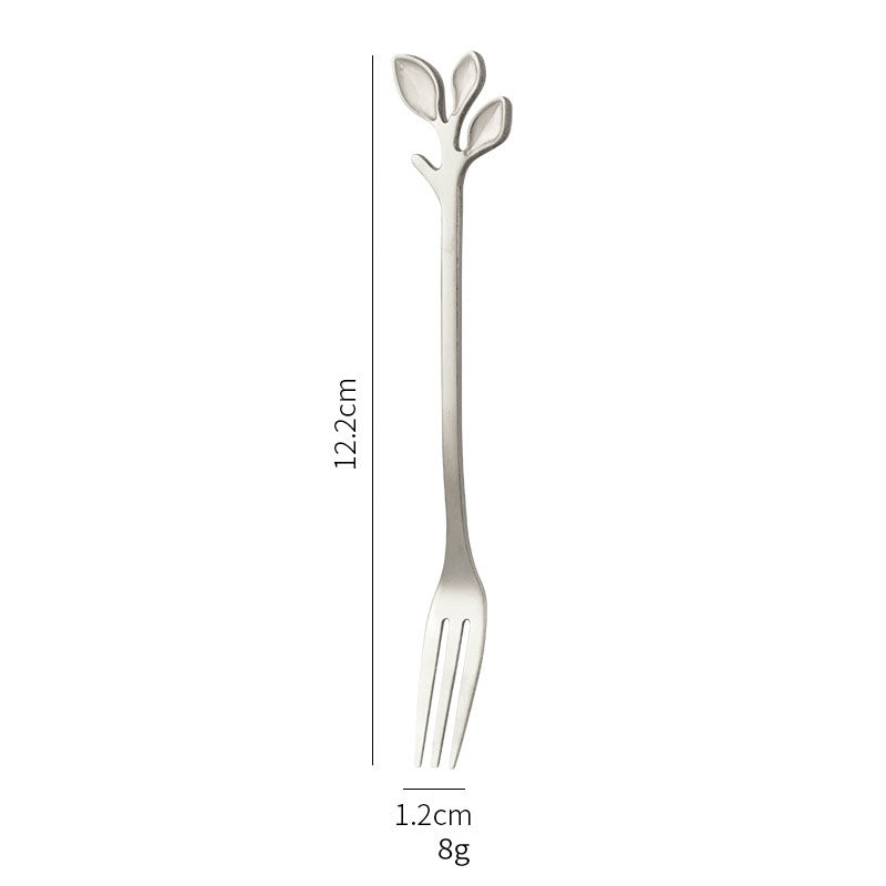 Leaf design Cutlery - Gold & Silver combo