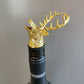 Reindeer Wine Pourer cum Aerator - Gold