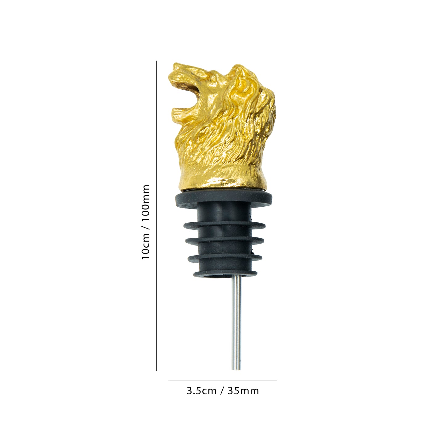 Lion Wine Pourer cum Aerator - Gold colour