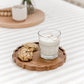 Wooden Tray for Serving - Lotus shape