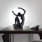 Luxury Sculpture Light with man - Conquer the world