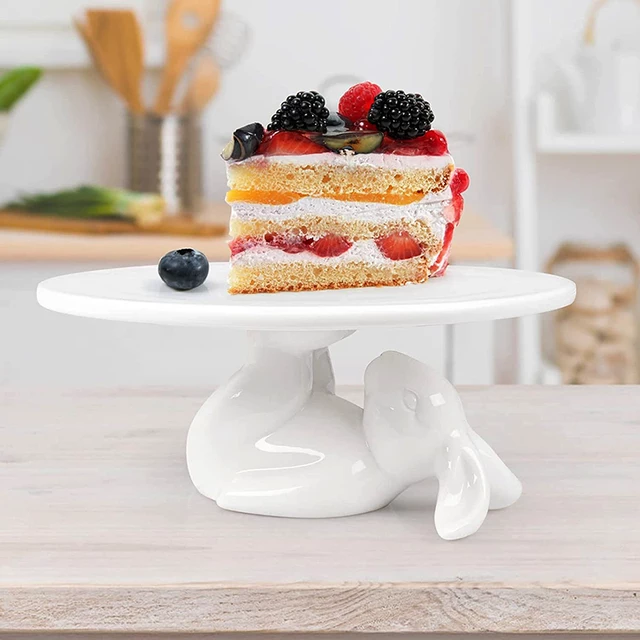 Bunny Rabbit Cake Stand - White