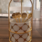Dessert spoons - Gold Tea Spoons 4 pcs - Flower shape