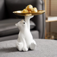 Bear Sitting Sculpture and Vanity Tray