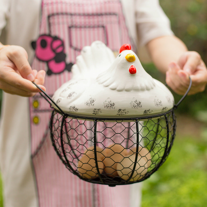 Rooster Egg Storage basket - Extra Large