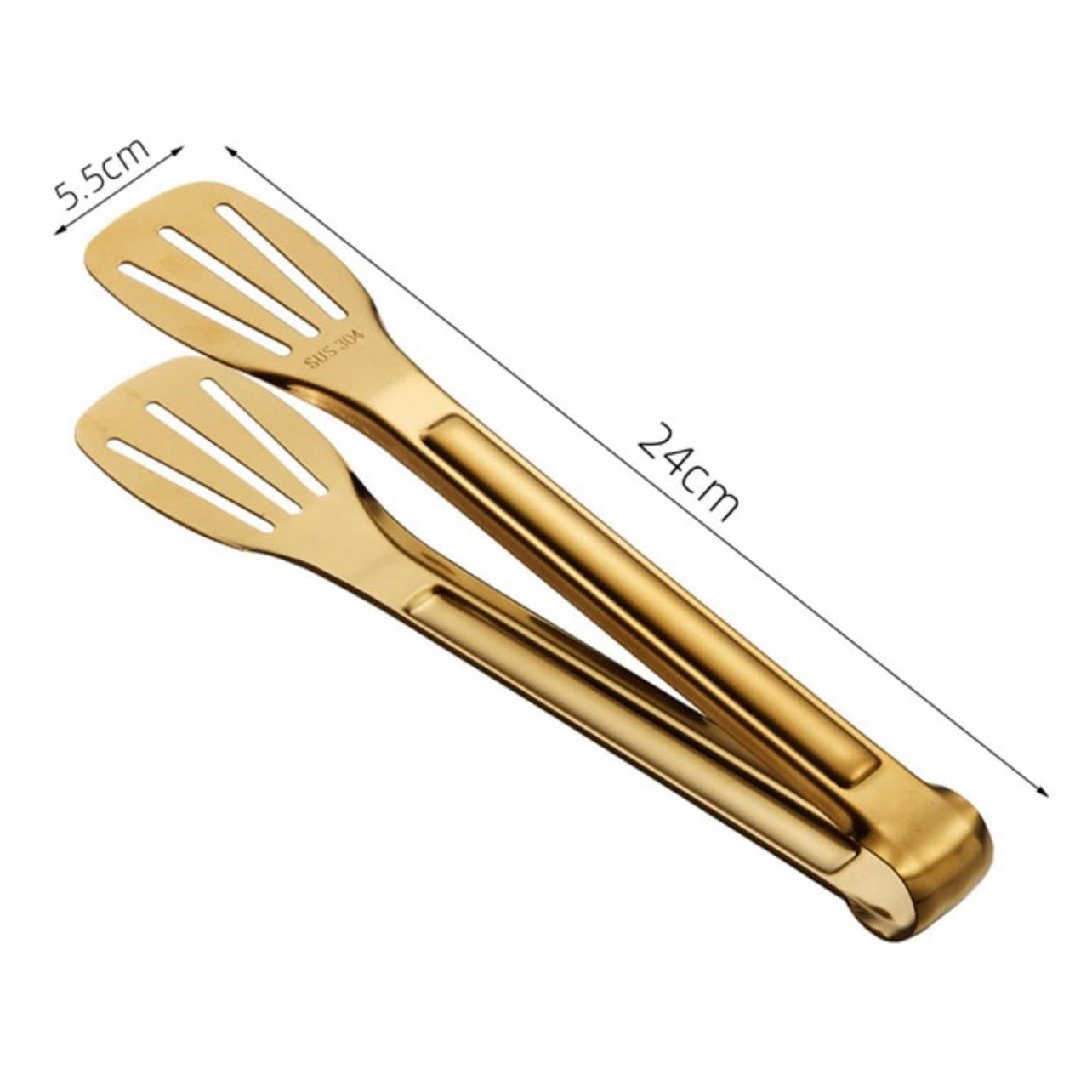 Gold Kitchen Accessories - Tong and Rice Spoon