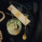Gold Spoon Stirrer - Golden Leaf design