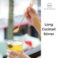 Gold Spoon Stirrer - Golden Leaf design