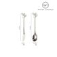 Dessert Spoon & Fork - Silver